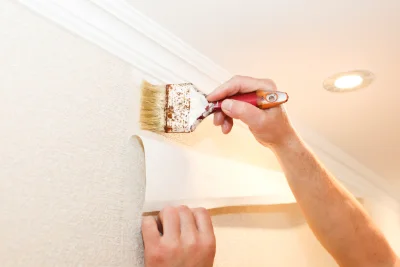 Pose de papier peint à Neuvecelle — revêtements muraux et toiles de verre